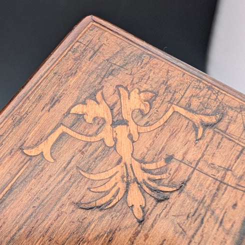 19世紀後半 フレンチアンティーク 象嵌 木製グローブボックス